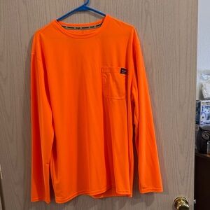 Patagonia Men's Vibrant Orange Long Sleeve Tee